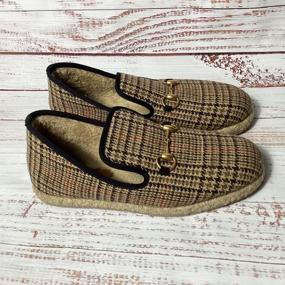 Gucci Men’s Fria Wool Loafers Size 9 - Picture 3 of 5